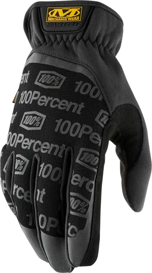100% Fastfit Gloves - Black - XL 100-MFF-05-011