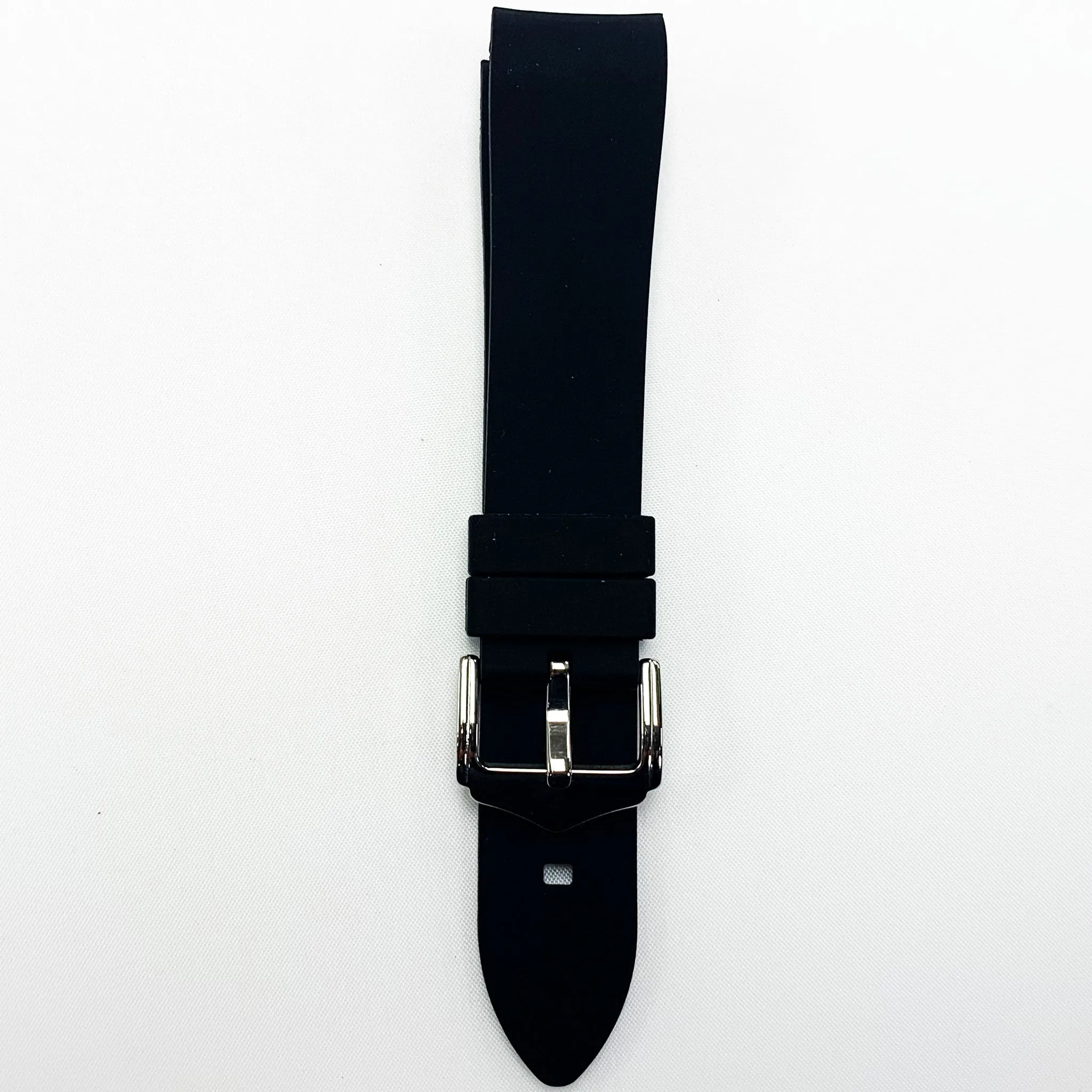 20 MM Special Curve Black Color Silicone Quick Release Regular Size Watch Strap Steel HR