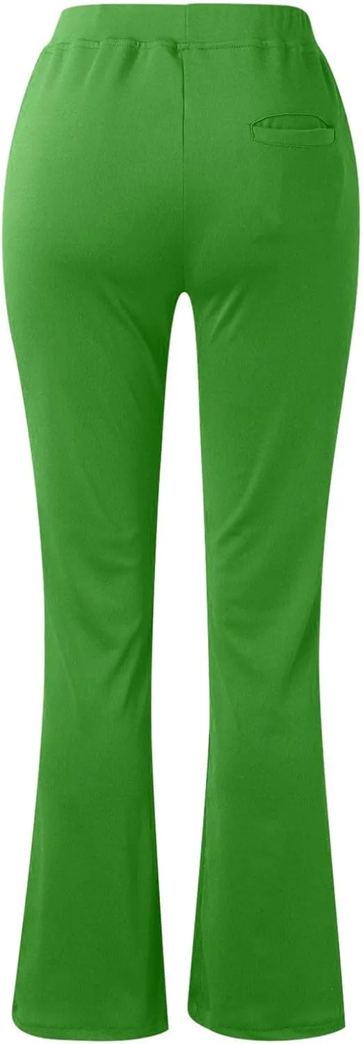 2024 Work Pants Women High Waist Dress Pant Business Casual Outfits 4 Way Stretch Bootleg Yoga Pants Workout Slacks