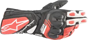 ALPINESTARS SP-8 V3 Gloves - Black/White/Bright Red - 3XL 3558321-1304-3X