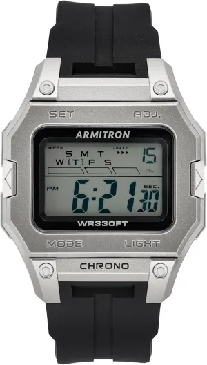 Armitron Sport Men's Digital Chronograph Resin Strap Watch, 40/8460