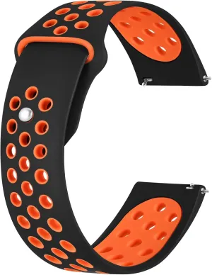 BISONSTRAP 20mm 22mm Watch Bands for Men and Women, Ventilated Silicone Watch Straps, Quick Release Sport Loop Band