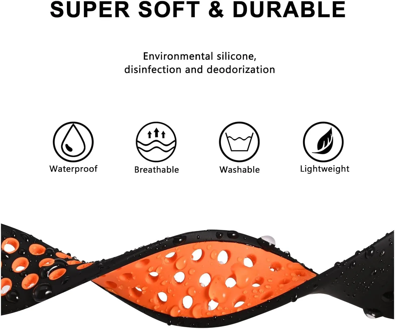 BISONSTRAP 20mm 22mm Watch Bands for Men and Women, Ventilated Silicone Watch Straps, Quick Release Sport Loop Band