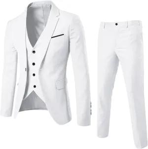 Black Suits For Men Jacket Vest Party Wedding 3- Suit Slim Pants R Men's Coats Jackets Try Before You Mens Linen