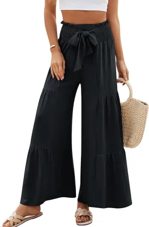 Blooming Jelly Women Casual Pants Wide Leg Trousers High Waisted Pant Trendy Vacation Outift 2025