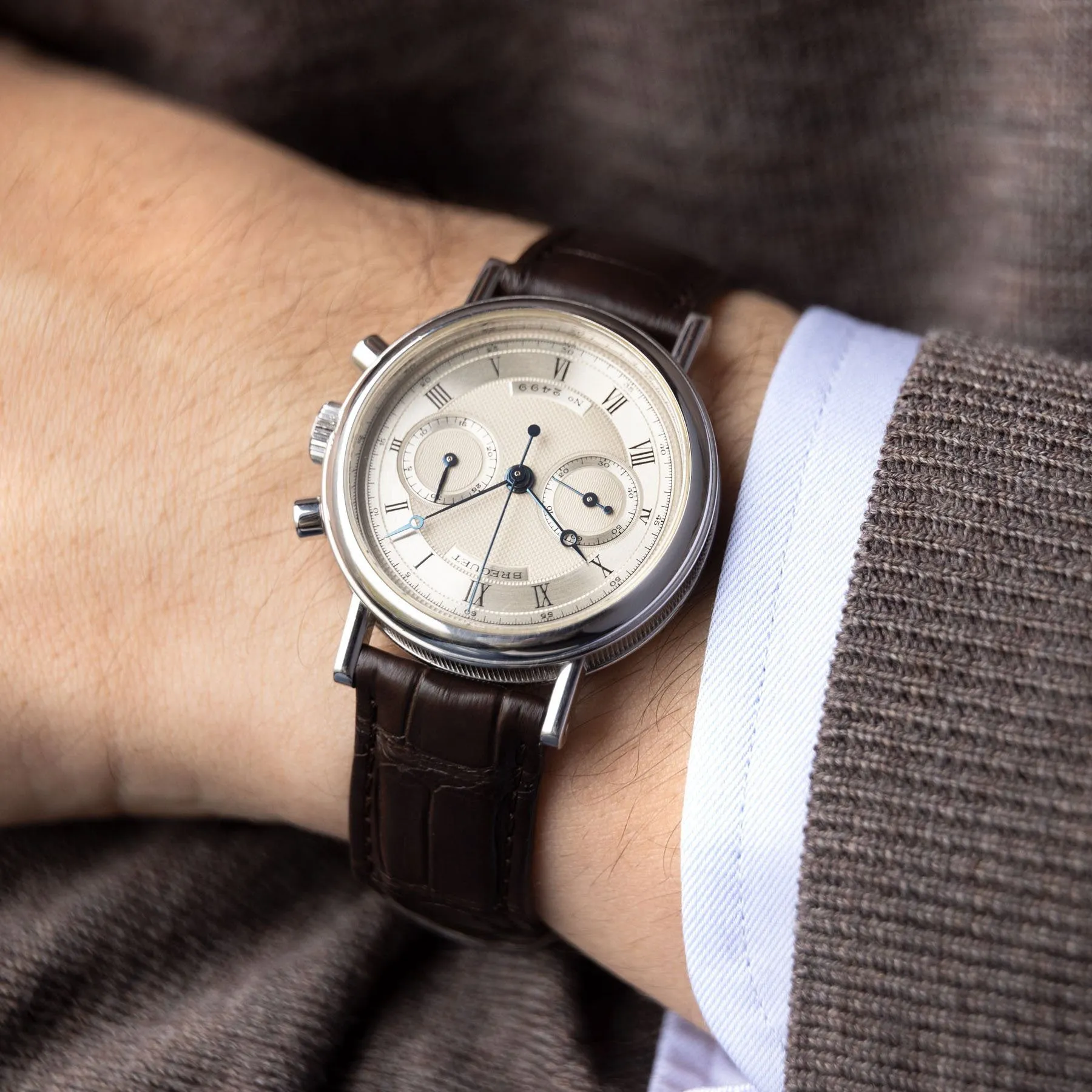 Breguet Classique Chronograph White Gold Ref 3237