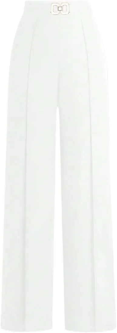 Business Work Elegant High Waist Suit Professional Elastic Waist Casual Slim Fit Pants for Womens