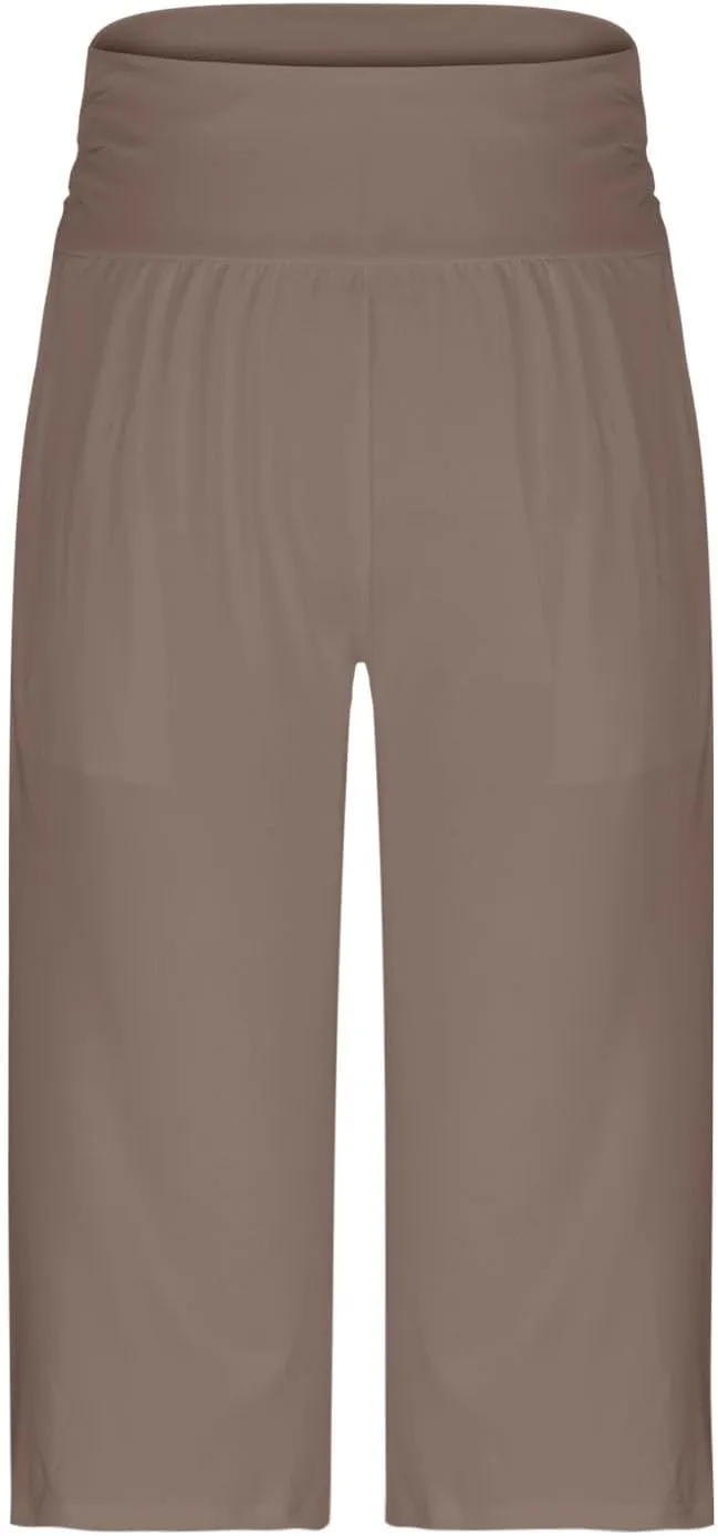 Capri Pants for Women Stretchy Waist Sweatpants Business Casual Slim Straight Leg Trousers Summer Loungewear