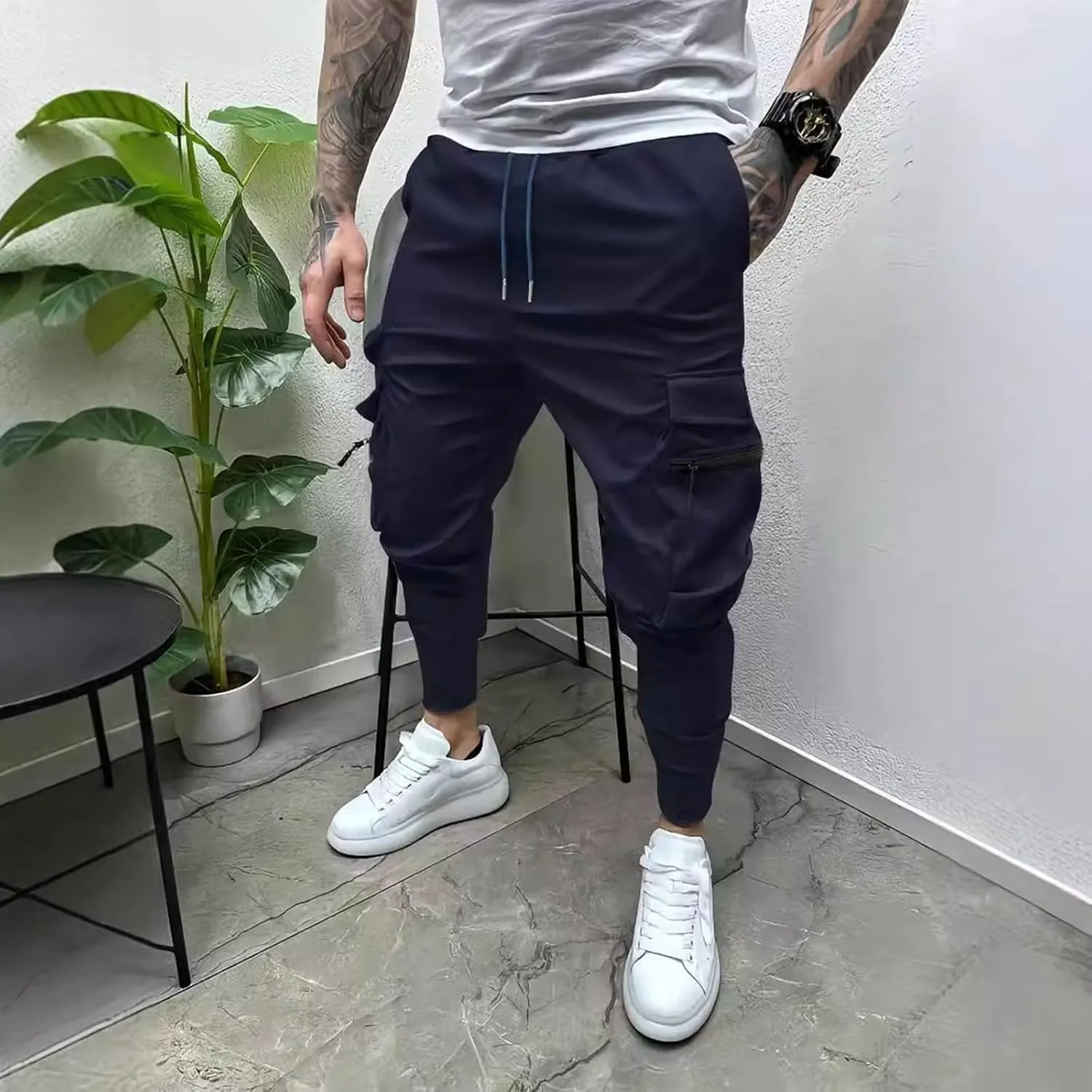 Cargos Pants Men Mens Cargo Pants Lightweight 5 Pocket Pants Men's and Big Men's Relaxed Fit Cargo Pants with