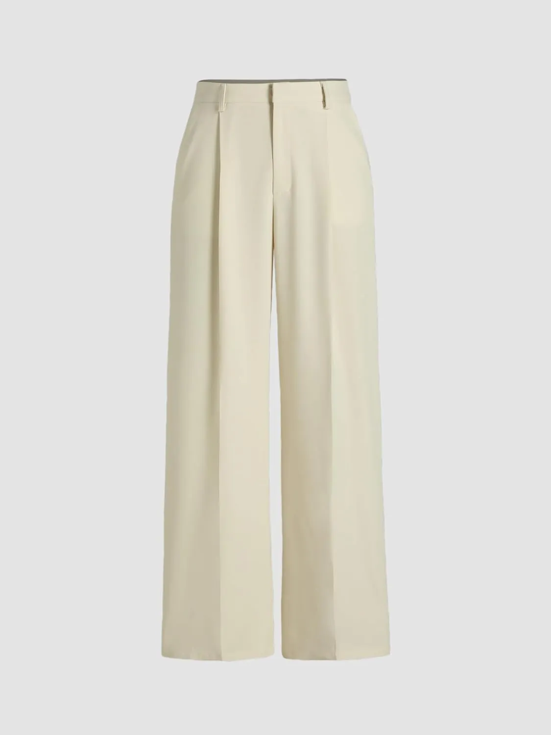 CIDER High Waist Pleated Wide Leg Pants