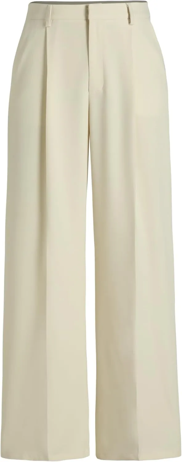 CIDER High Waist Pleated Wide Leg Pants