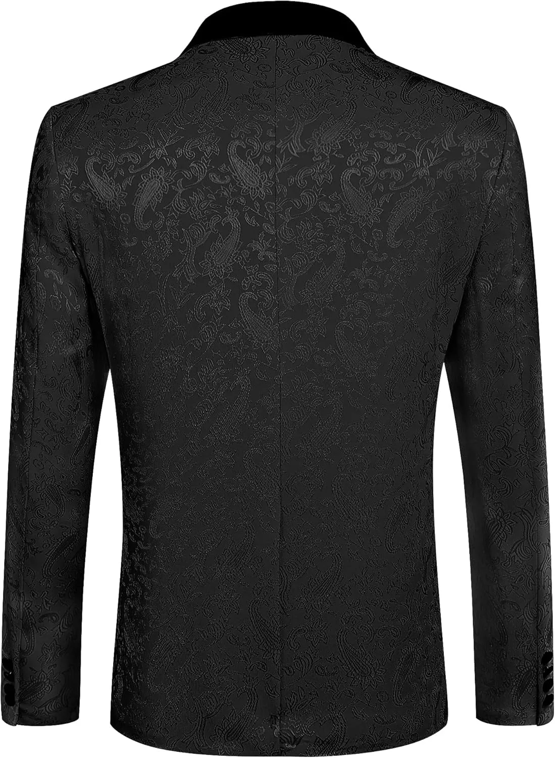 COOFANDY Men's Floral Tuxedo Jacket Paisley Shawl Lapel Stylish Suit Blazer Jacket for Wedding, Dinner, Party, Prom
