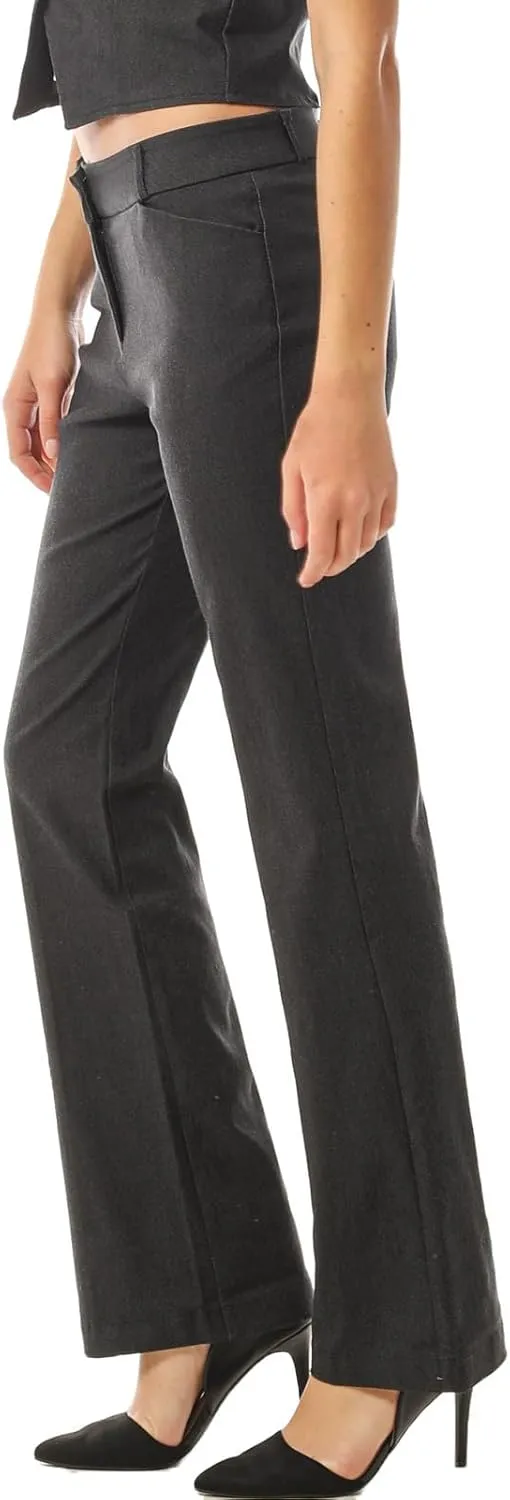 Design by Olivia Women's High Waist Comfy Stretchy Bootcut Trouser Pants