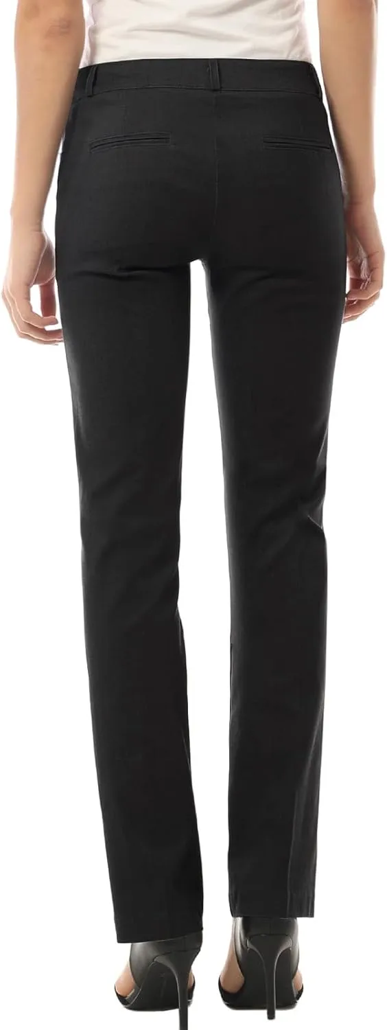 Design by Olivia Women's High Waist Comfy Stretchy Bootcut Trouser Pants