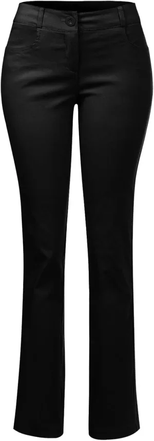 Design by Olivia Women's High Waist Comfy Stretchy Bootcut Trouser Pants