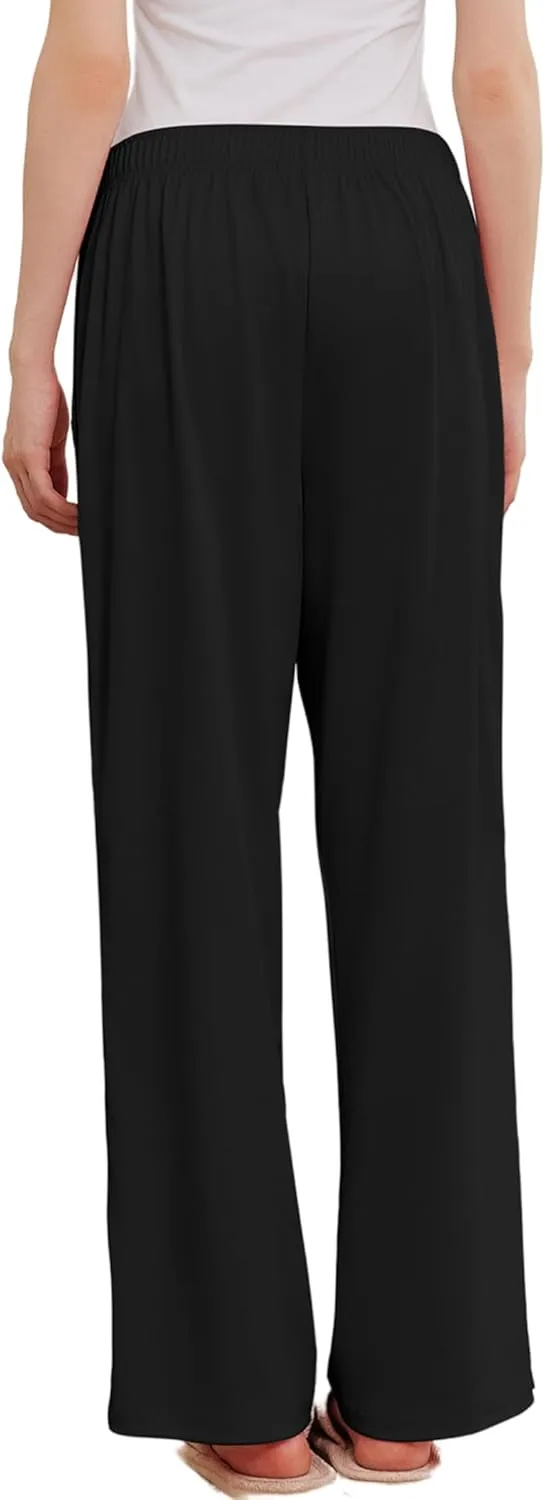 Deyeek Women's Tear Away Pants Side Split Snap Open Bottom Sweatpants Leg Breakaway Post Surgery Pants with Pockets