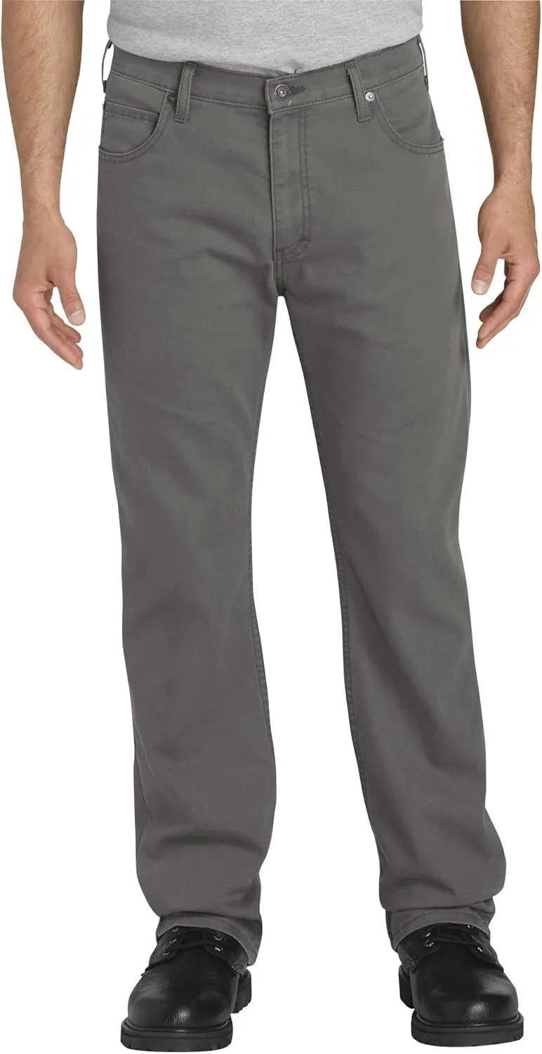 Dickies mens Tough Max Duck 5-pocket Pants, Stonewashed Slate, 38W x 32L US