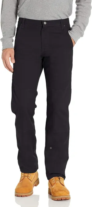 Dickies mens Tough Max Duck Double Knee Work Utility Pants, Stonewashed Black, 34W x 34L US