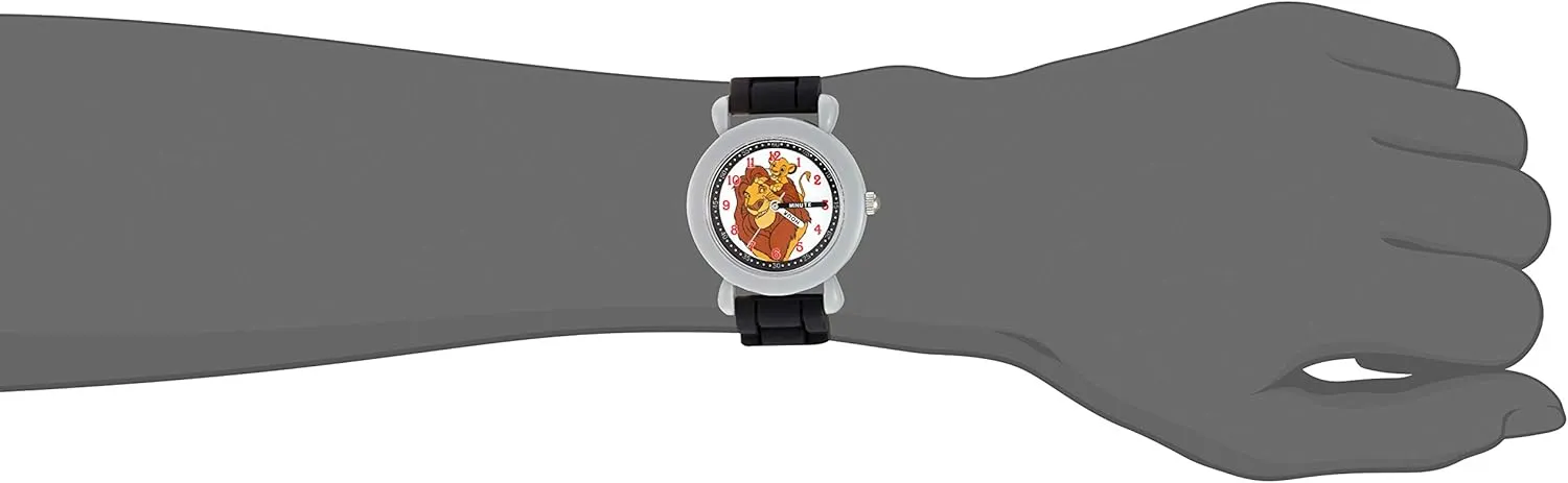 Disney Kids' Plastic Time Teacher Analog Quartz Silicone Strap Watch