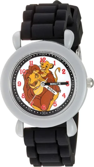Disney Kids' Plastic Time Teacher Analog Quartz Silicone Strap Watch