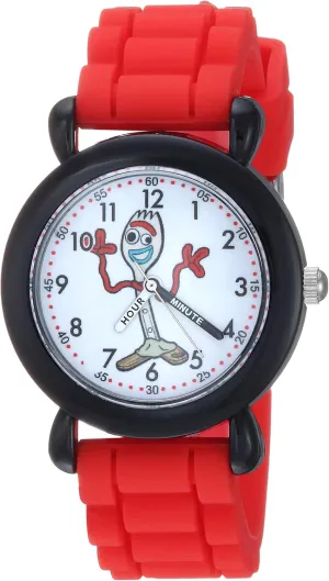 Disney Toy Story Kids' Plastic Time Teacher Analog Quartz Silicone Strap Watch