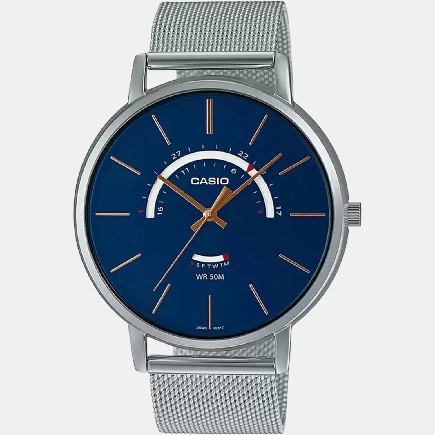Enticer Men's Analog Stainless Steel Watch A1880 - MTP-B105M-2AVDF