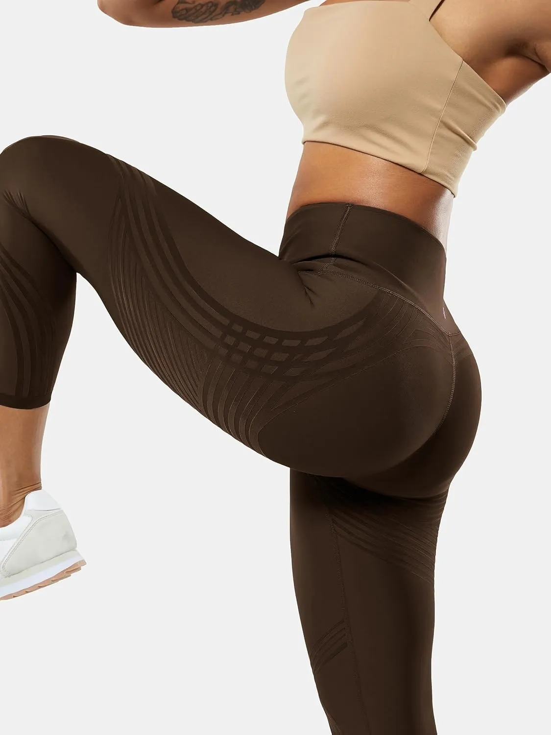 Fanka 7/8 High Waisted Leggings for Women Tummy Control Reversible Wear Body Sculpt Leggings Workout Yoga Pants