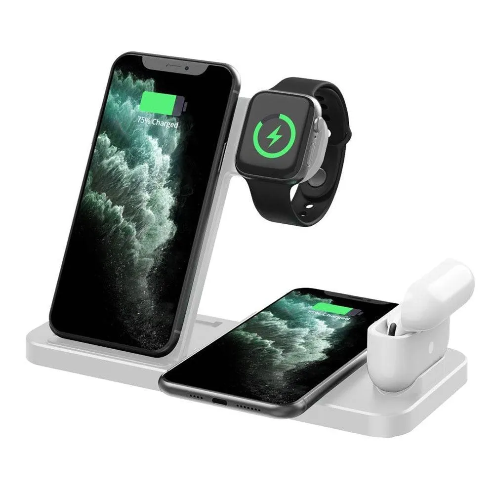 Foldable 4 In 1 Wireless Charger For Mobile Devices