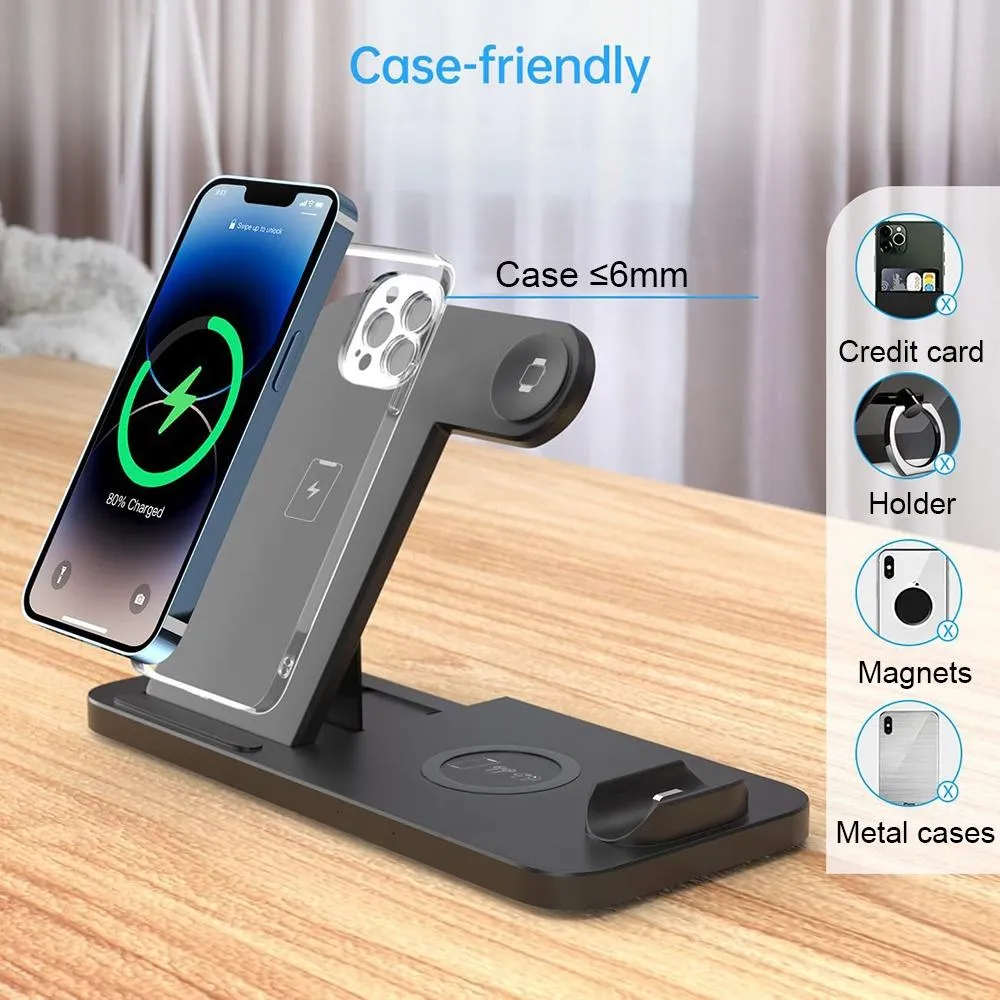 Foldable 4 In 1 Wireless Charger For Mobile Devices