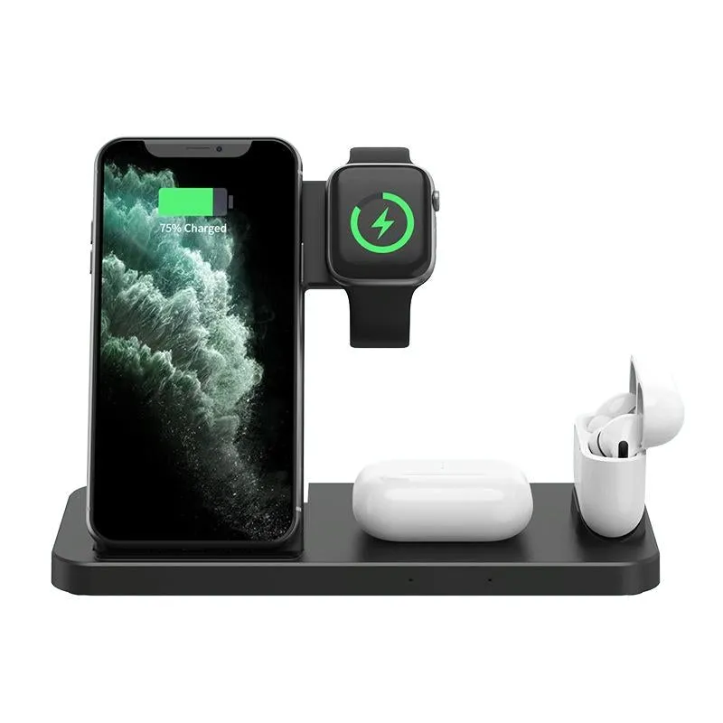 Foldable 4 In 1 Wireless Charger For Mobile Devices