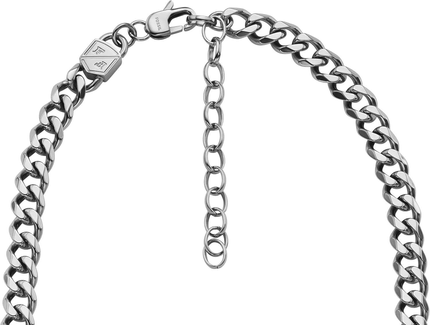Fossil Men's Stainless Steel or Leather Necklace for Men