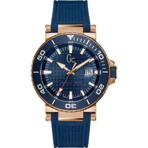 Gc Watches Y36004g7 Mens Quartz Watch Blue 44 Mm