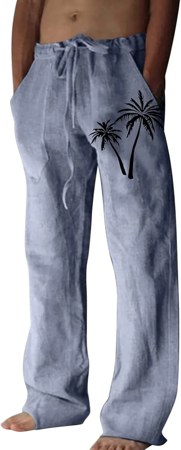 GIERIDUC Men's Jogger Sweatpants Lightweight Mens Long Pants for Swimming Relaxed Sweatpants for Men Slim Tapered Khaki Pants