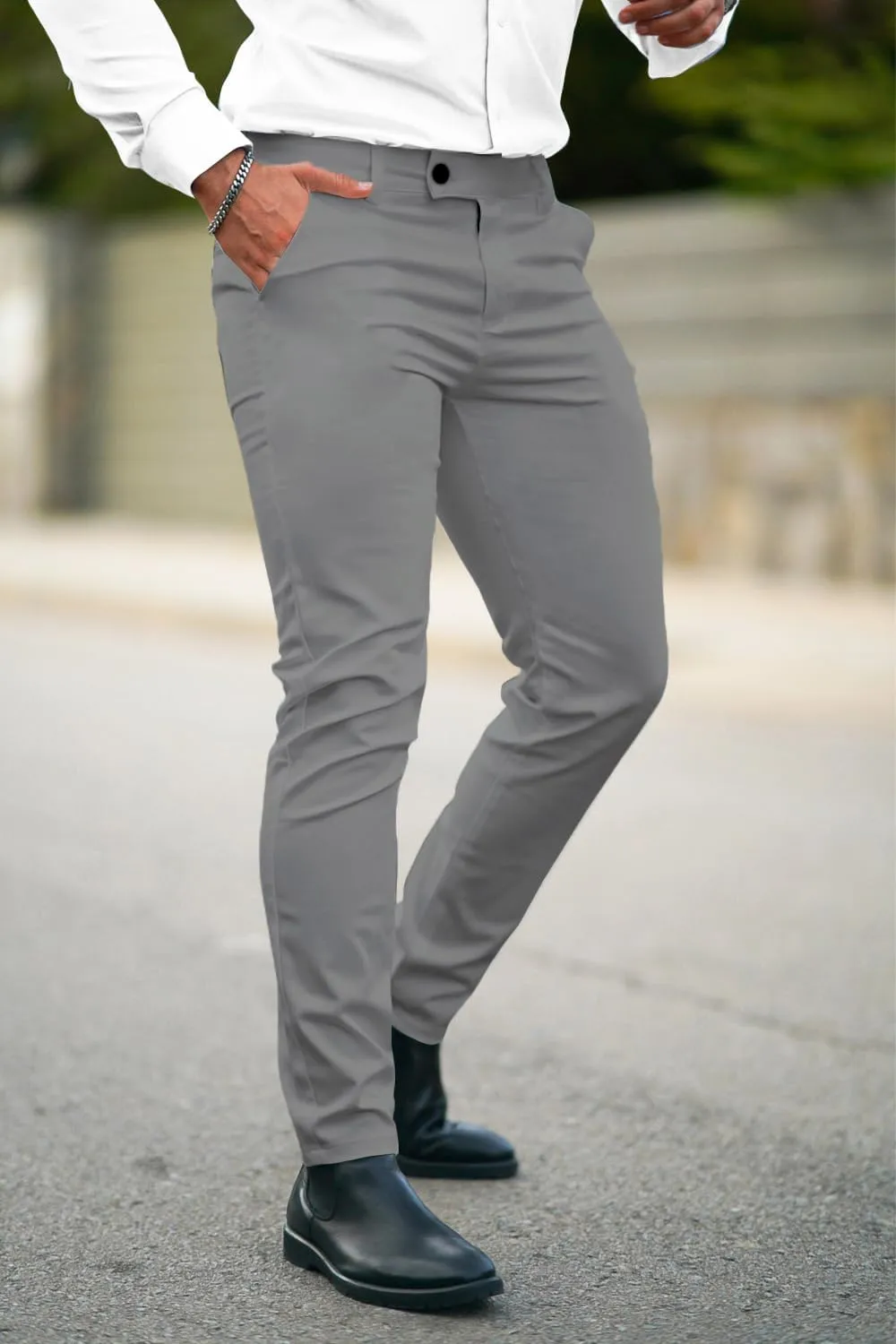 GINGTTO Mens Dress Pants Slim Fit Stretch Formal Pants for Men
