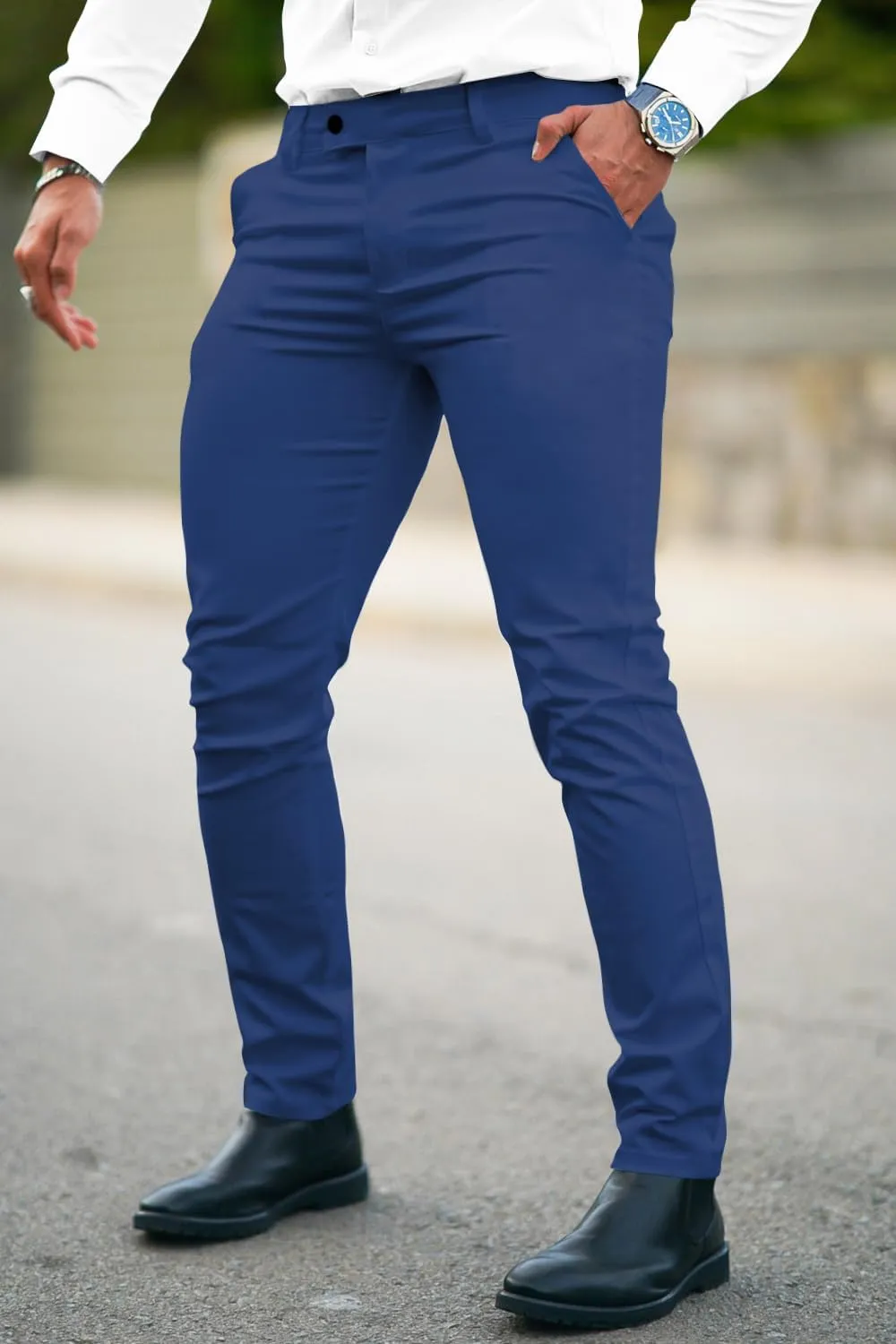GINGTTO Mens Dress Pants Slim Fit Stretch Formal Pants for Men
