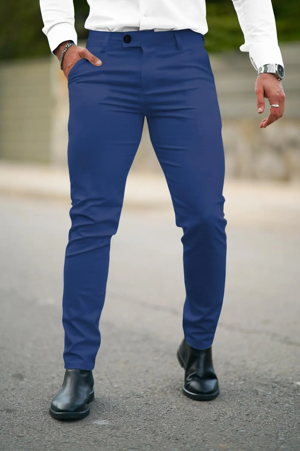 GINGTTO Mens Dress Pants Slim Fit Stretch Formal Pants for Men