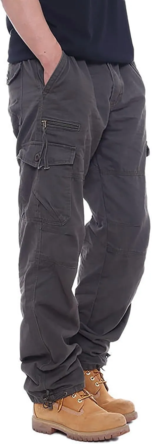 GOFULY Cargo Pants for Men Work Stretch Relaxed Fit Baggy Sweatpants with Pockets Pants Joggers Workout Pants Relaxed Fit