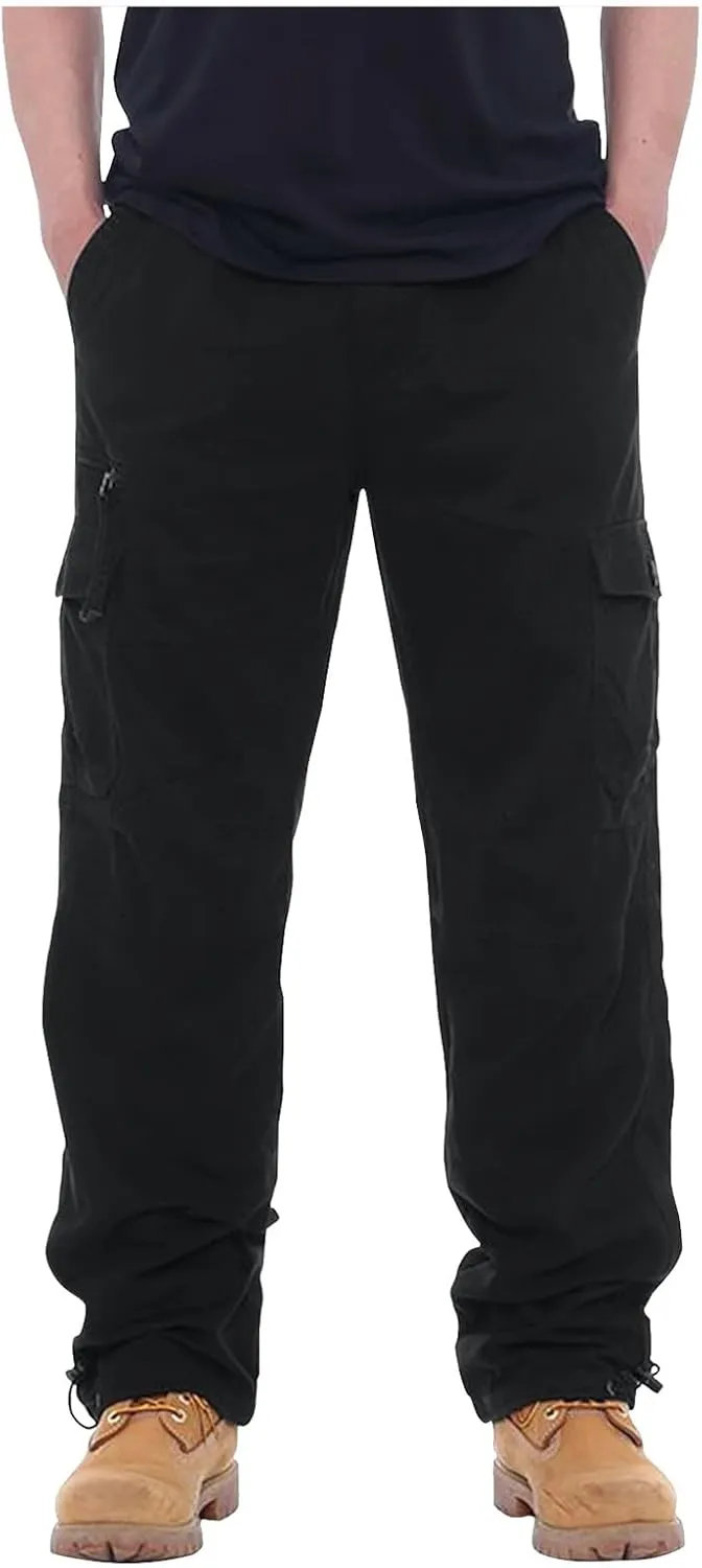 GOFULY Cargo Pants for Men Work Stretch Relaxed Fit Baggy Sweatpants with Pockets Pants Joggers Workout Pants Relaxed Fit