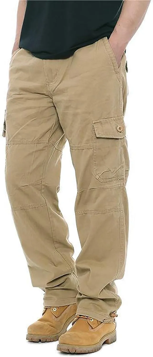 GOFULY Cargo Pants for Men Work Stretch Relaxed Fit Baggy Sweatpants with Pockets Pants Joggers Workout Pants Relaxed Fit