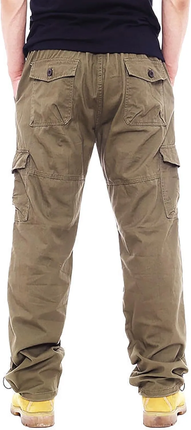 GOFULY Cargo Pants for Men Work Stretch Relaxed Fit Baggy Sweatpants with Pockets Pants Joggers Workout Pants Relaxed Fit
