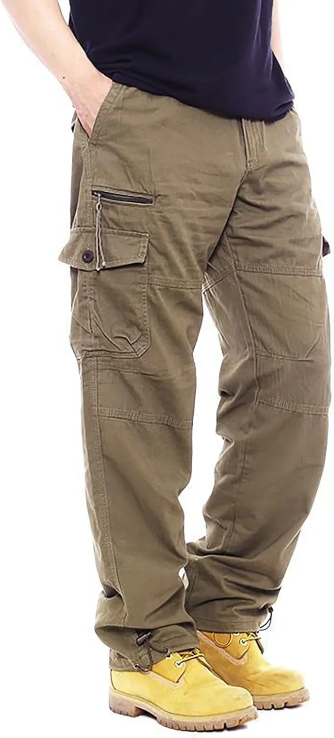GOFULY Cargo Pants for Men Work Stretch Relaxed Fit Baggy Sweatpants with Pockets Pants Joggers Workout Pants Relaxed Fit