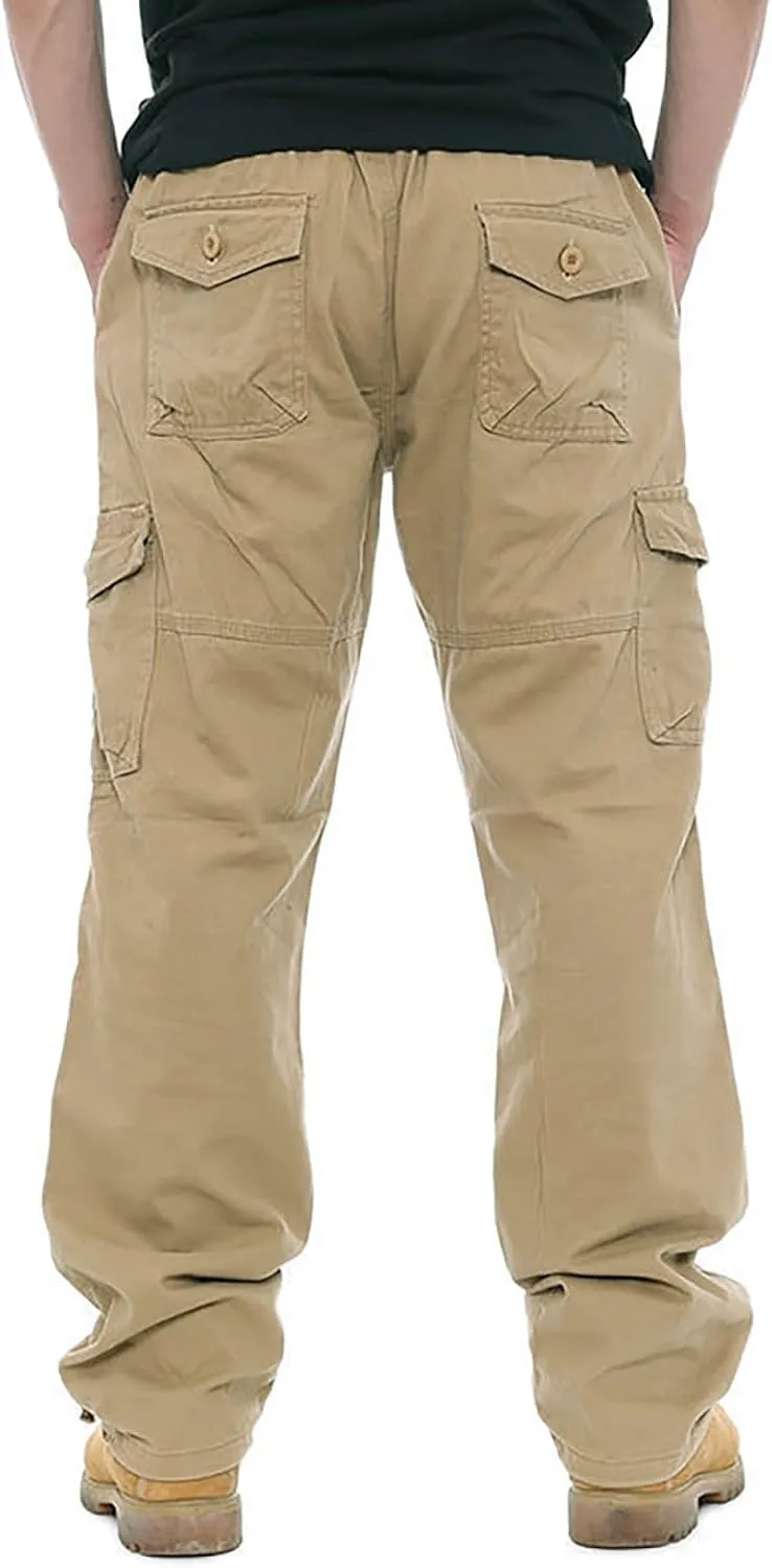 GOFULY Cargo Pants for Men Work Stretch Relaxed Fit Baggy Sweatpants with Pockets Pants Joggers Workout Pants Relaxed Fit