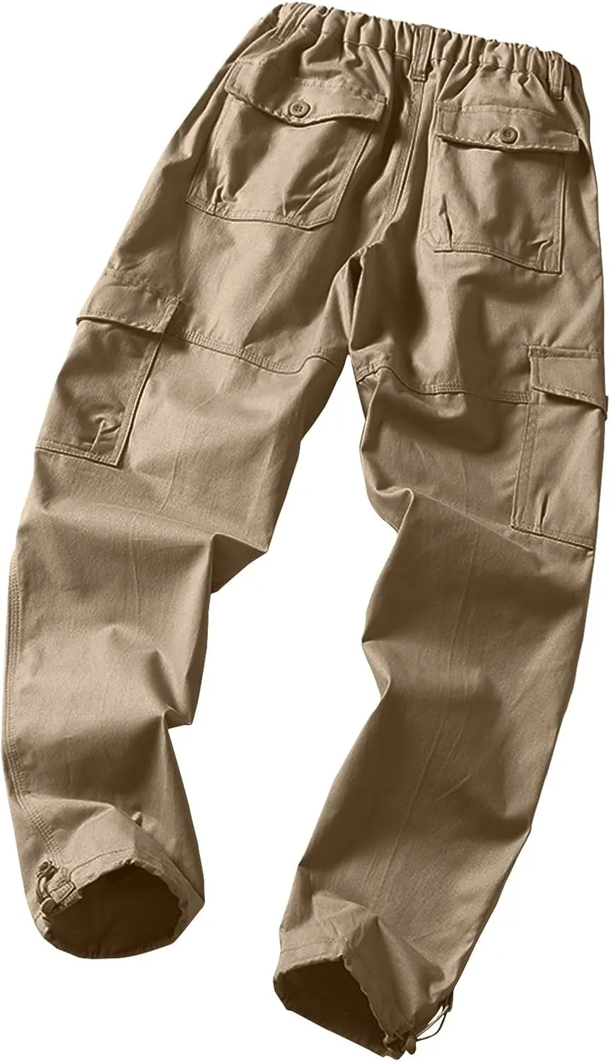 GOFULY Cargo Pants for Men Work Stretch Relaxed Fit Baggy Sweatpants with Pockets Pants Joggers Workout Pants Relaxed Fit