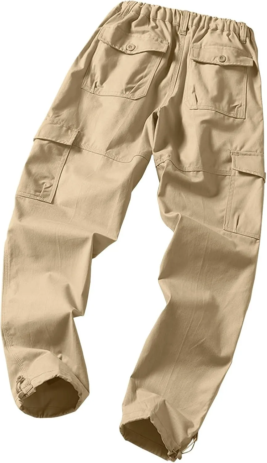 GOFULY Cargo Pants for Men Work Stretch Relaxed Fit Baggy Sweatpants with Pockets Pants Joggers Workout Pants Relaxed Fit