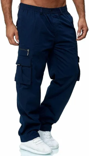 GOFULY Mens Cargo Pants Casual with Pockets Relaxed Fit Pants Ripstop Stretch Sweatpants Outdoor Baggy Pants Men Lightweight