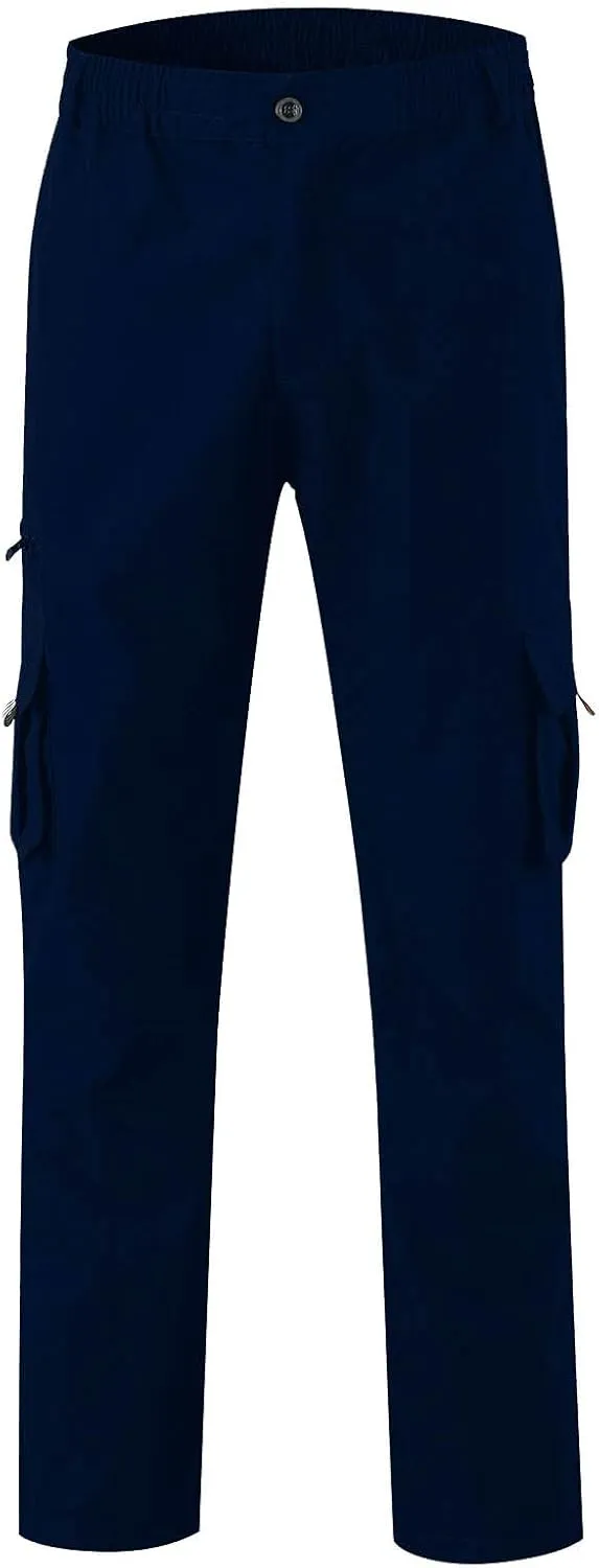 GOFULY Mens Cargo Pants Casual with Pockets Relaxed Fit Pants Ripstop Stretch Sweatpants Outdoor Baggy Pants Men Lightweight