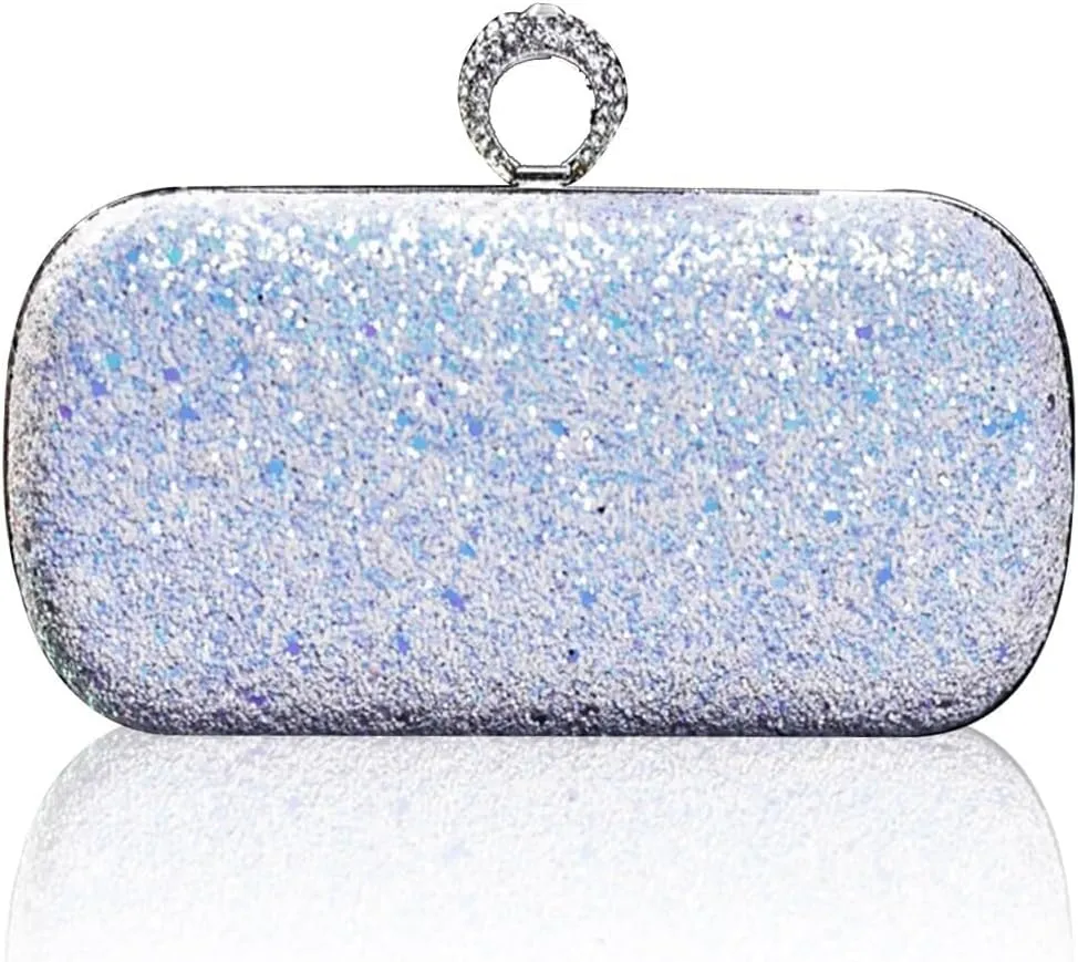 Handbag Bridal Wedding Purse Glitter Shoulder Elegant Crossbody Women Clutch Sequin Evening Ladies Sparkly