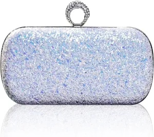 Handbag Bridal Wedding Purse Glitter Shoulder Elegant Crossbody Women Clutch Sequin Evening Ladies Sparkly