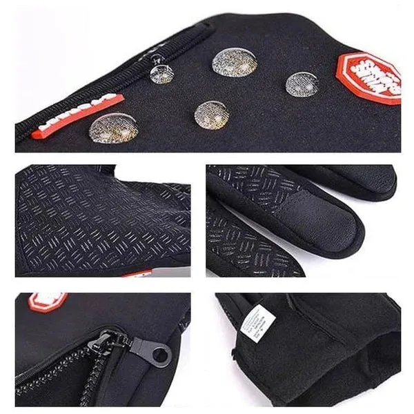 HETE VERKOOP 49%Outdoor Koudebestendige Fleece Anti-slip Volledige vinger Touch Screen Handschoenen