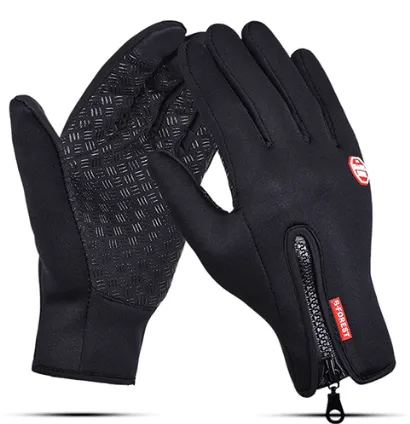 HETE VERKOOP 49%Outdoor Koudebestendige Fleece Anti-slip Volledige vinger Touch Screen Handschoenen